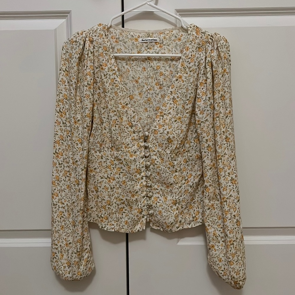 Reformation floral top